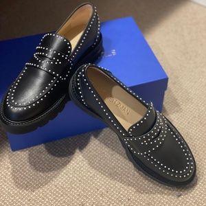 Stuart Weitzman Parker Lift Mini Pearl Loafer